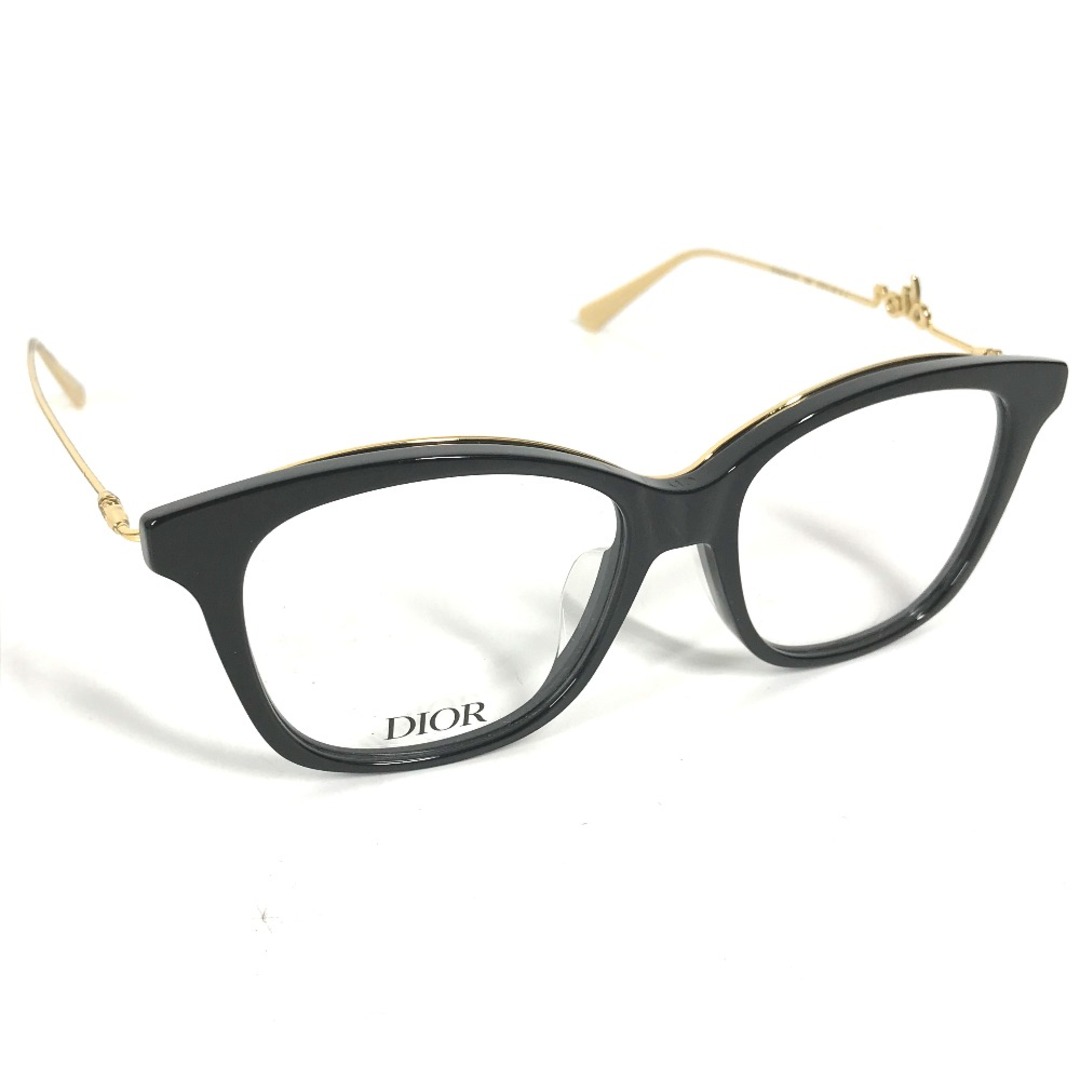 Dior(ディオール)のディオール Dior GemDior ロゴ O BF 1200 メガネ 眼鏡 アイウェア サングラス プラスチック ブラック レディースのファッション小物(サングラス/メガネ)の商品写真