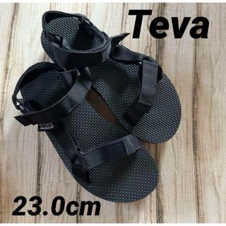 テバ(Teva)のTeva テバ　ブラック　23.0cm 厚底サンダル(サンダル)