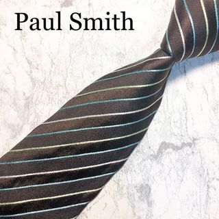 ポールスミス(Paul Smith)のPaul Smith  ネクタイ　マルチストライプ　ブラウン(ネクタイ)