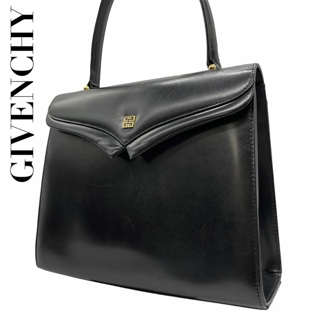 GIVENCHY(ジバンシィ)の良品　GIVENCHY　ジバンシー　J　フォーマルバッグ　黒　ハンドバッグ レディースのバッグ(ハンドバッグ)の商品写真