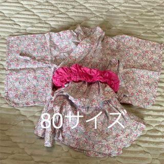 【美品】80サイズ 浴衣　ベビー(甚平/浴衣)