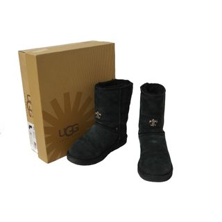 アグ(UGG)のCHROME HEARTS クロムハーツ UGG アグ クラシック ショート ムートンブーツ BSフレア サイズ24 シルバー925 美品 中古 62344(ブーツ)