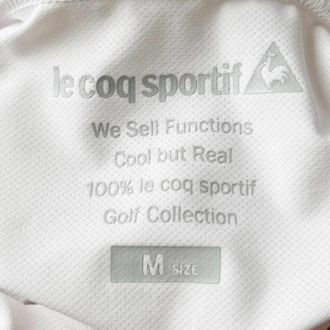 le coq sportif(ルコックスポルティフ)のルコック ゴルフ ストレッチ 長袖 ハイネック モックネック シャツ M 白 スポーツ/アウトドアのゴルフ(ウエア)の商品写真