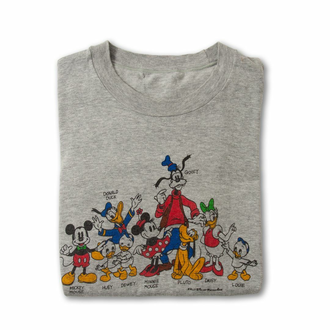 1980年代 ウォルトディズニープロダクションズ ミッキーと仲間たち Tシャツ メンズのトップス(Tシャツ/カットソー(半袖/袖なし))の商品写真