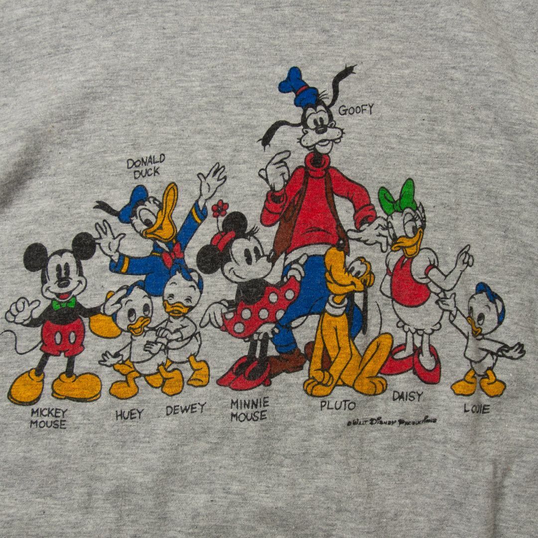 1980年代 ウォルトディズニープロダクションズ ミッキーと仲間たち Tシャツ メンズのトップス(Tシャツ/カットソー(半袖/袖なし))の商品写真