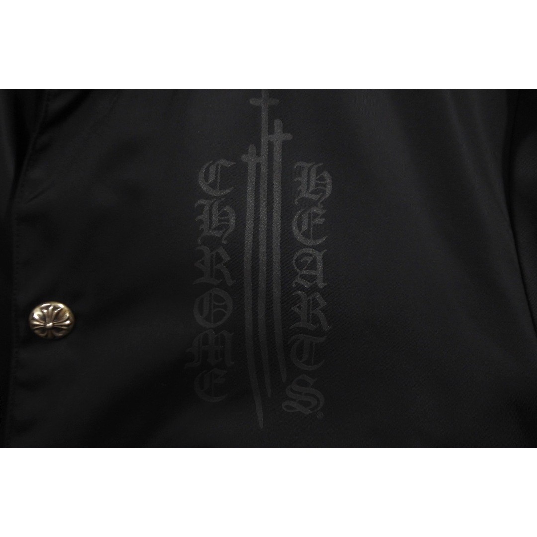 Chrome Hearts(クロムハーツ)の新品同様品 CHROME HEARTS クロムハーツ RIGGINS FBRC BLK CH PLS JQRD コーチジャケット ナイロン ブラック サイズL 中古 62399 レディースのジャケット/アウター(その他)の商品写真