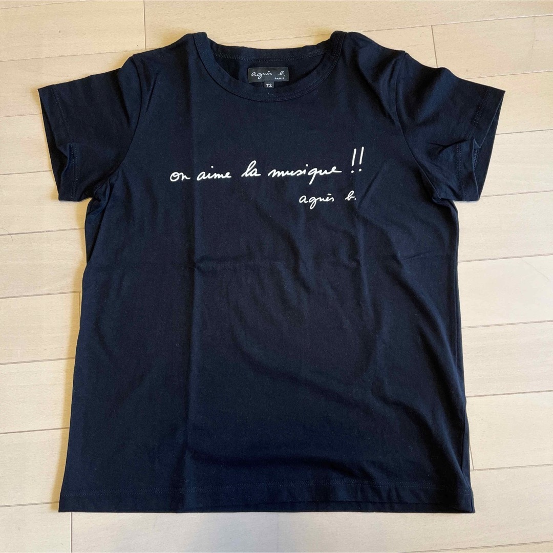 agnes b.(アニエスベー)の美品 アニエスべー 半袖 Tシャツ ブラック レディースのトップス(Tシャツ(半袖/袖なし))の商品写真