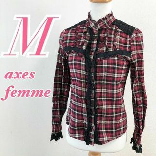 アクシーズファム(axes femme)のaxes femme　アクシーズファム　長袖シャツ チェック柄 カジュアル(Tシャツ(長袖/七分))