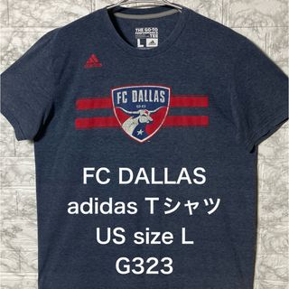 アディダス(adidas)のFC DALLAS サッカークラブ adidas ネイビーTシャツ Lsize(Tシャツ/カットソー(半袖/袖なし))