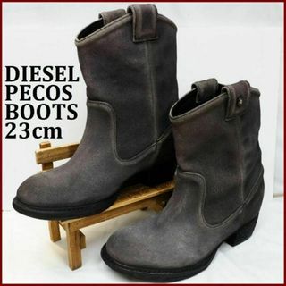 DIESEL PECOS BOOTS スエード ペコスブーツ 23cm グレー