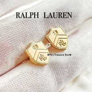 ラルフローレン(Ralph Lauren)のU214/RALPH LAUREN/ゴールドミニエンブレムRLLシールドピアス(ピアス)