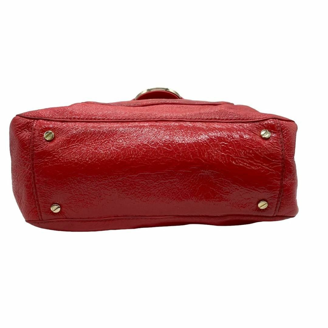 Tory Burch(トリーバーチ)のTORYBURCH トリーバーチ　s42 アマンダ　レザー　ハンドバッグ　赤 レディースのバッグ(ハンドバッグ)の商品写真
