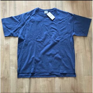 コーエン(coen)の新品 コットン Tシャツ カットソー ブルー メンズ M(Tシャツ/カットソー(半袖/袖なし))