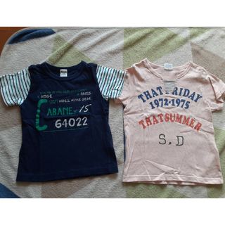 ベベ(BeBe)の🌸100  半袖Tシャツ　2枚まとめ売り♪　BEBE  F.O.KIDS(Tシャツ/カットソー)