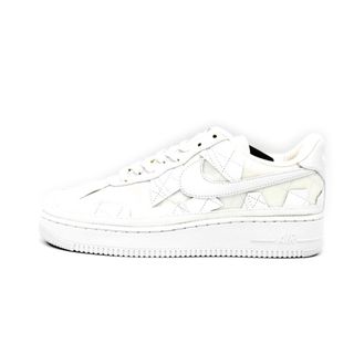 ナイキ(NIKE)のナイキ NIKE × ビリーアイリッシュ BILLIE EILISH ■ 【 AIR FORCE 1 LOW Triple White DZ3674 100 】 エアフォース 1 パッチワーク レザー ホワイト スニーカー　f21583(スニーカー)