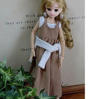 307☆リカちゃん服・トップス・キャミワンピース・カーディガンもどき・ハンドメイ(その他)