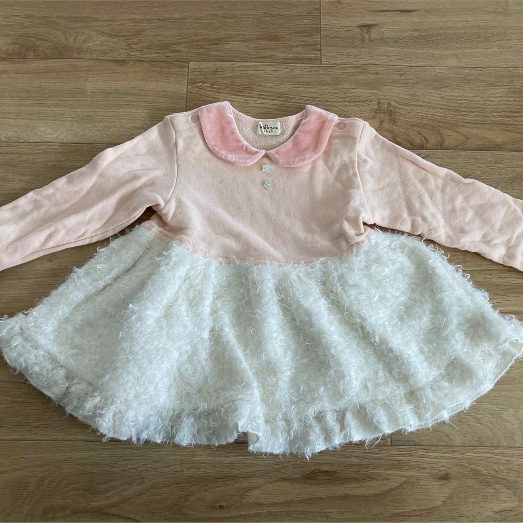 kid’s zoo(キッズズー)のkid's zoo チュニックワンピース 90 ☆美品☆ キッズ/ベビー/マタニティのキッズ服女の子用(90cm~)(ワンピース)の商品写真