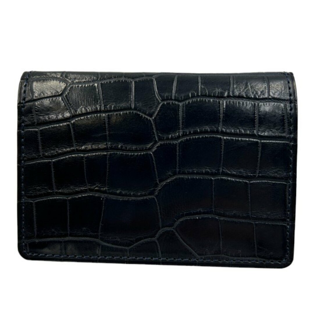 ガンゾ　クロコダイルレザー 名刺入れ GANZOクロコダイルレザー 名刺入れ ダークブラウン SMALL CROCO
