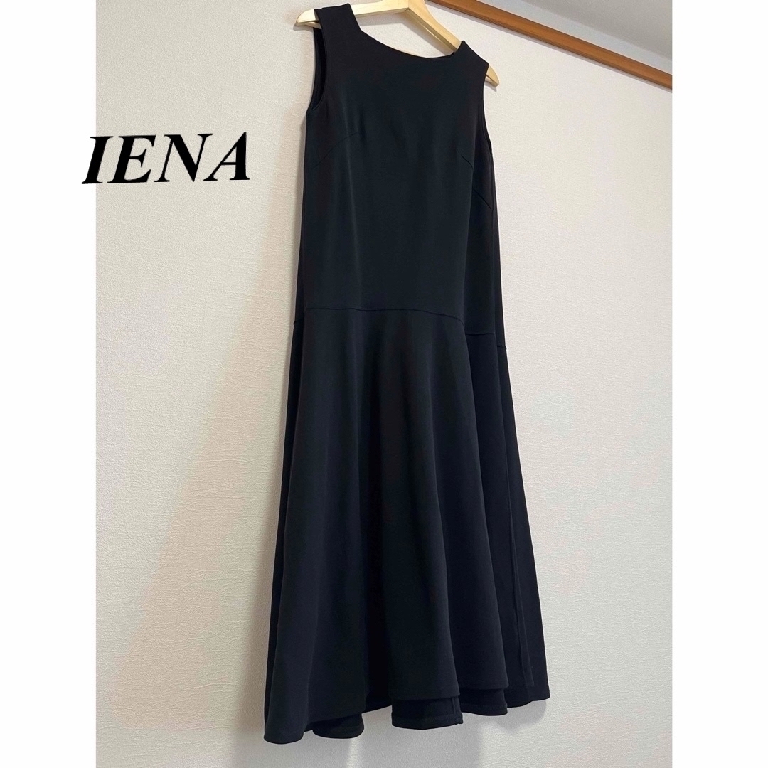 IENA(イエナ)のIENA イエナ　ロングワンピース　ブラック レディースのワンピース(ロングワンピース/マキシワンピース)の商品写真