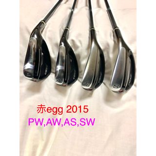 PRGR - 飛び系 アイアン PRGR NEW egg (赤) 2015 ウェッジ4本セット