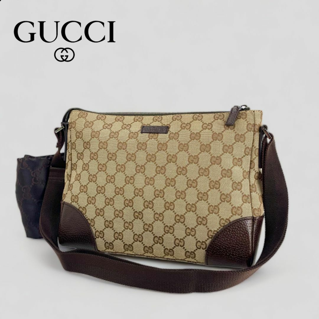●GUCCI・グッチ● GGキャンバス ショルダーバッグ 斜め掛け ユニセックス