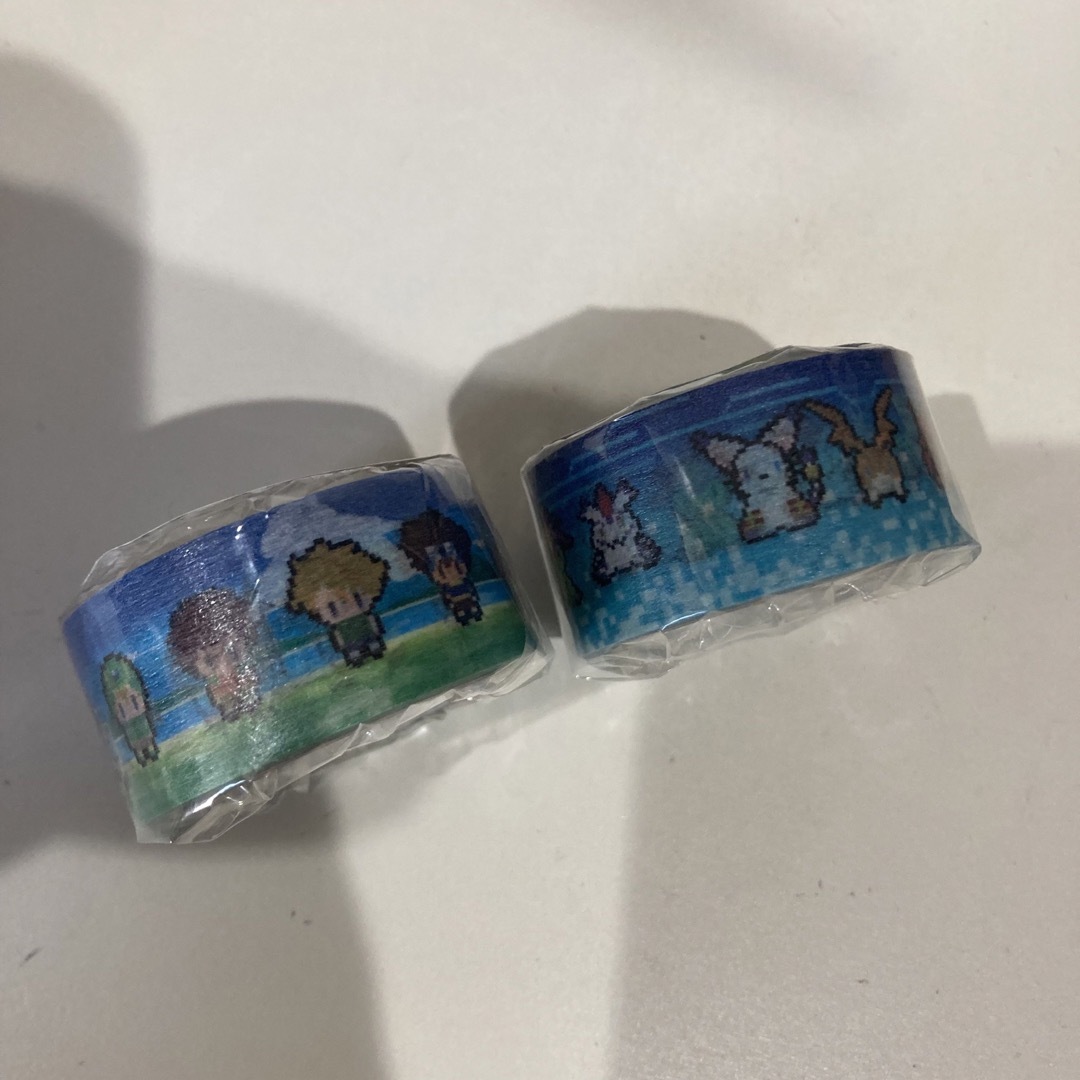 BANDAI(バンダイ)のデジモン　マスキングテープ　デジモン柄・子どもたち柄　2個セット エンタメ/ホビーのアニメグッズ(その他)の商品写真
