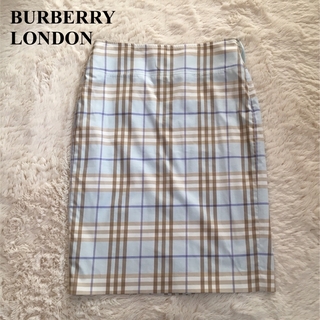 バーバリー(BURBERRY)のバーバリーロンドン　スカート  ノバチェック(ひざ丈スカート)