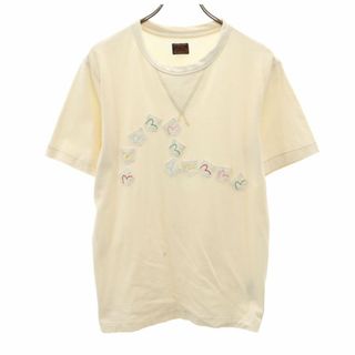 エビス(EVISU)のエヴィス 半袖 Tシャツ M ベージュ系 EVISU メンズ 古着 【240413】 メール便可(Tシャツ/カットソー(半袖/袖なし))