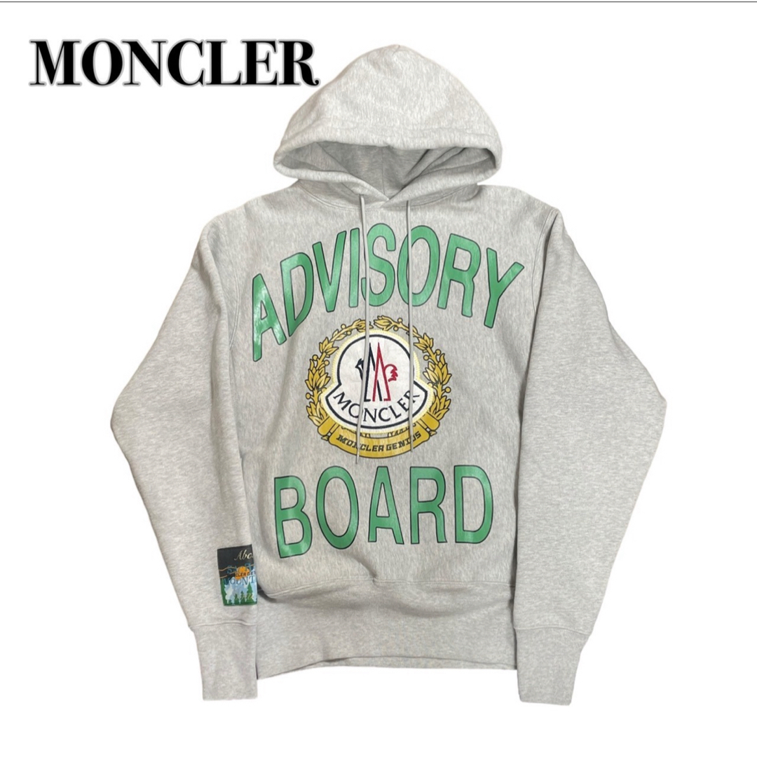 MONCLER(モンクレール)の21年製 MONCLER モンクレールジーニアスABC  パーカー グレーS裏毛 メンズのトップス(パーカー)の商品写真