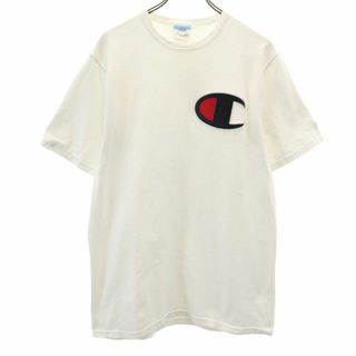 チャンピオン(Champion)のチャンピオン 半袖 Tシャツ L ホワイト系 Champion メンズ 古着 【240413】 メール便可(Tシャツ/カットソー(半袖/袖なし))