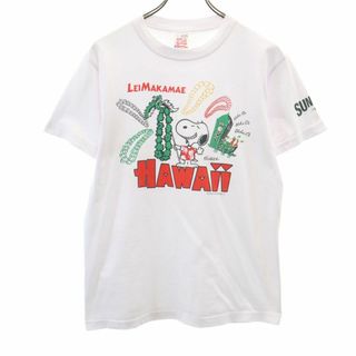 サンサーフ(Sun Surf)のサンサーフ ピーナッツ USA製 スヌーピープリント 半袖 Tシャツ S ホワイト系 SUN SURF PEANUTS 東洋エンタープライズ メンズ 古着 【240413】 メール便可(Tシャツ/カットソー(半袖/袖なし))