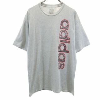 アディダス(adidas)のアディダス 90s USA製 オールド トレフォイルロゴ 半袖 Tシャツ M グレー adidas メンズ 古着 【240413】(Tシャツ/カットソー(半袖/袖なし))