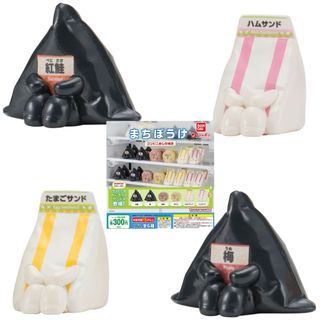 BANDAI - まちぼうけ コンビニめしの場合　4種セット　ガチャ@