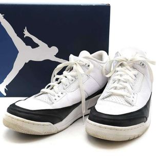 ナイキ(NIKE)のNIKE×fragment design ナイキ 藤原ヒロシ×フラグメントデザイン AIR JORDAN 3 RETRO SP スニーカー ホワイト 28cm DA3595-100(スニーカー)