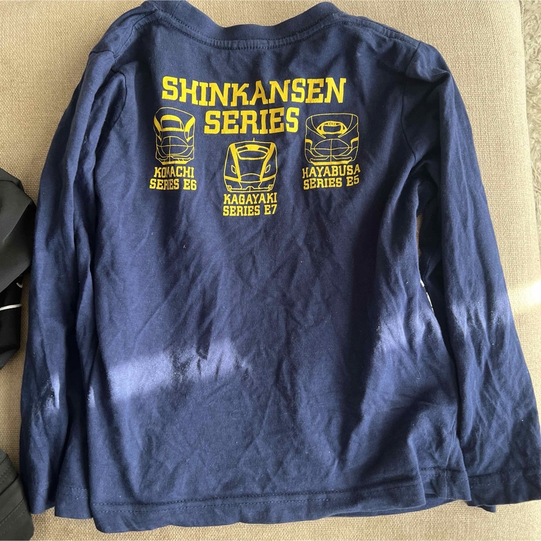 TRAIN GARAGE 120サイズ　ロングTシャツ　ネイビー キッズ/ベビー/マタニティのキッズ服男の子用(90cm~)(Tシャツ/カットソー)の商品写真