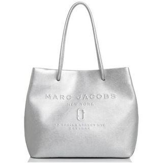 マークジェイコブス(MARC JACOBS)のMARC JACOBS  ロゴショッパートート (Silver)(トートバッグ)