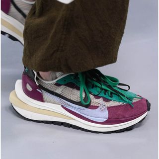 ナイキ(NIKE)のsacai nike vapor Waffle Red / Green(スニーカー)