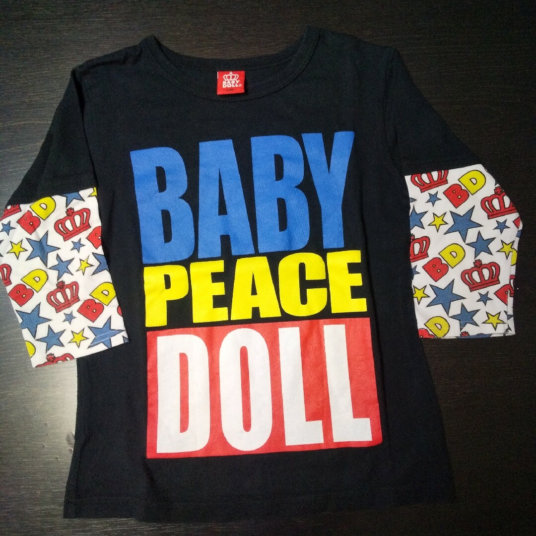 BABYDOLL(ベビードール)のBABYDOLL7分袖Tシャツsize140 キッズ/ベビー/マタニティのキッズ服女の子用(90cm~)(Tシャツ/カットソー)の商品写真