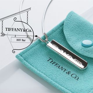 ティファニー(Tiffany & Co.)の美品 TIFFANY&Co. ティファニー 1837 バー 925 ネックレス(ネックレス)