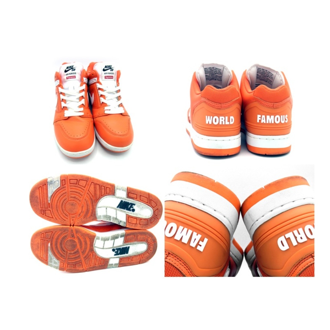 NIKE(ナイキ)のナイキ NIKE × シュプリーム Supreme ■ 【 SB Air Force 2 Orange Blaze AA0871 818 】 SB エア フォース 2 オレンジ ブレイズ スニーカー　f21601 メンズの靴/シューズ(スニーカー)の商品写真