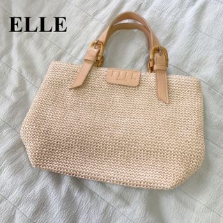 エル(ELLE)のELLE  カゴバック　ヴィンテージ　ハンドバッグ　昭和レトロ(かごバッグ/ストローバッグ)