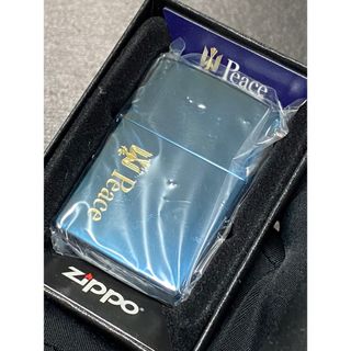 zippo ピース ブルーチタン 希少刻印 限定品 希少モデル 2017年製(その他)