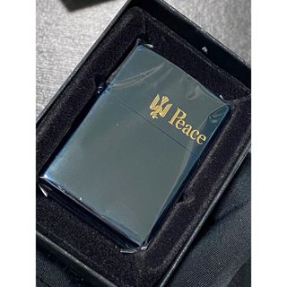 zippo ピース ブルーチタン 希少刻印 限定品 希少モデル 2018年製(その他)