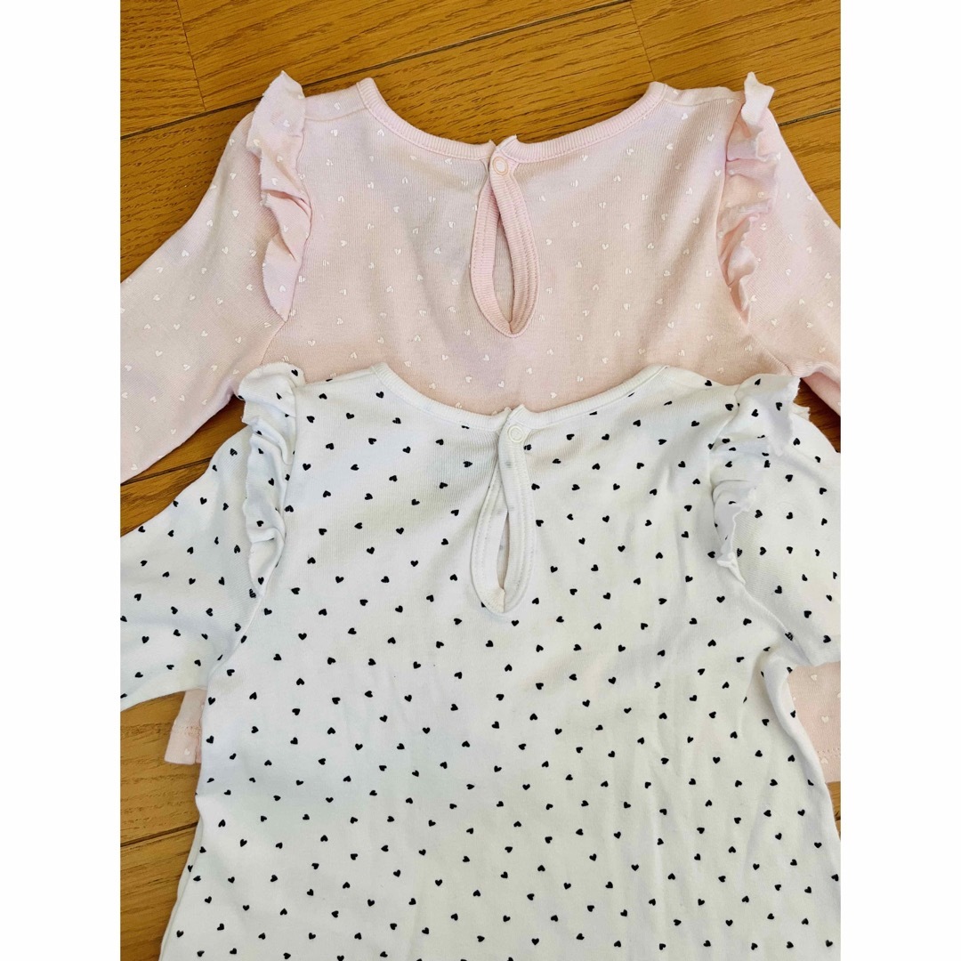 PETIT BATEAU(プチバトー)のプチバトー　長袖カットソー　フリル　18m 81 キッズ/ベビー/マタニティのベビー服(~85cm)(シャツ/カットソー)の商品写真