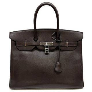 エルメス(Hermes)のエルメス HERMES バーキン35 バーキン35 バッグ トートバッグ エプソン ブラウン 茶 シルバー金具 ヴォーエプソン(トートバッグ)