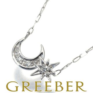 スタージュエリー(STAR JEWELRY)のスタージュエリー ネックレス ダイヤ ムーン K18WG (ネックレス)