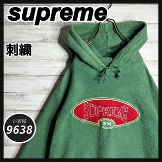 シュプリーム(Supreme)の【入手困難!!】シュプリーム ✈︎カナダ製 刺繍 起毛 トレーナー 肉厚 裏起毛(パーカー)