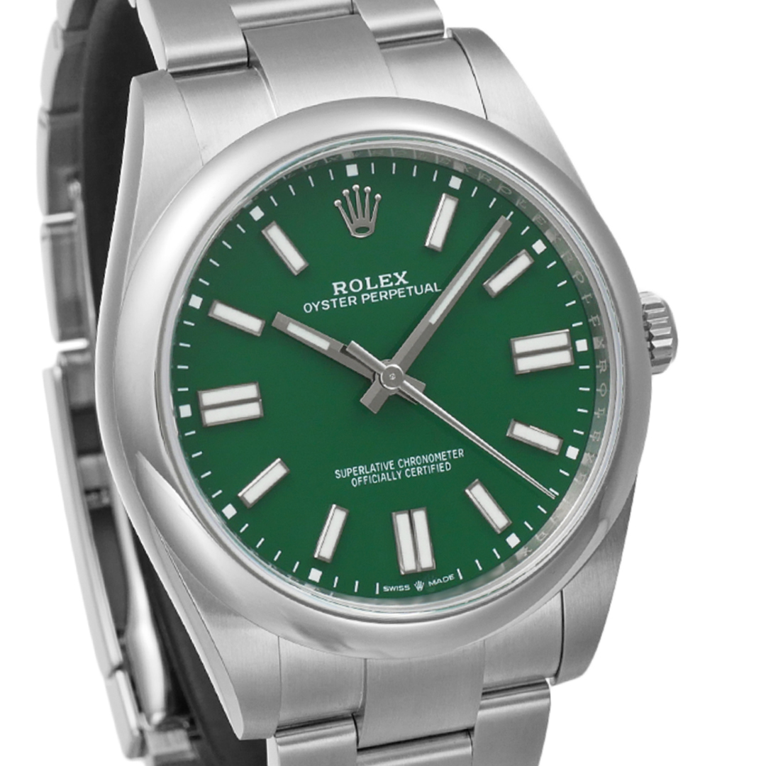 ROLEX(ロレックス)のロレックス オイスターパーペチュアル 41 グリーン Ref.124300 未使用品 メンズ 腕時計 メンズの時計(腕時計(アナログ))の商品写真