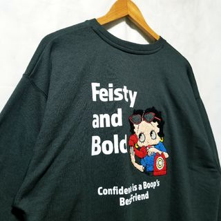 ベティブープ(Betty Boop)のBettyBoop （ベティブープ）新品　トレーナー（サガラ）刺繍　Mサイズ(トレーナー/スウェット)