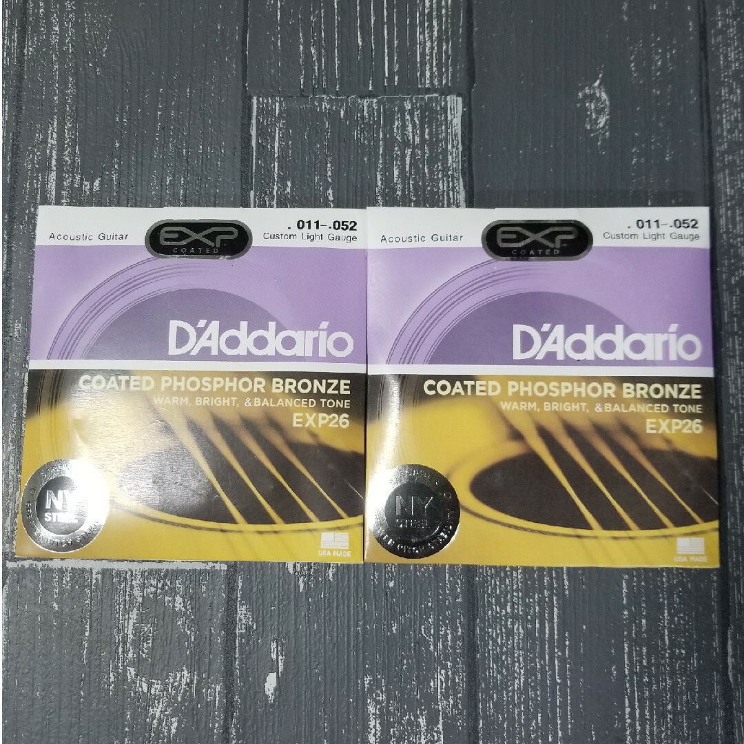新品　D'Addario ダダリオ アコースティックギター弦 EXP26 楽器のギター(弦)の商品写真